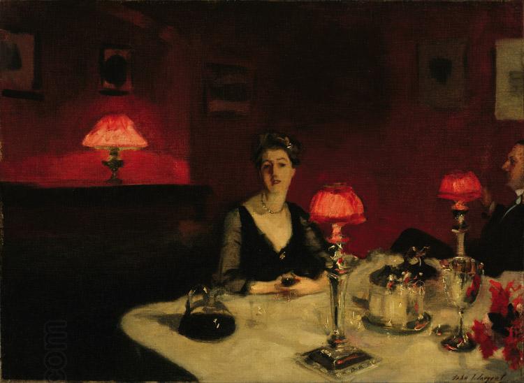 John Singer Sargent A Dinner Table at Night (The Glass of Claret) (mk18) China oil painting art